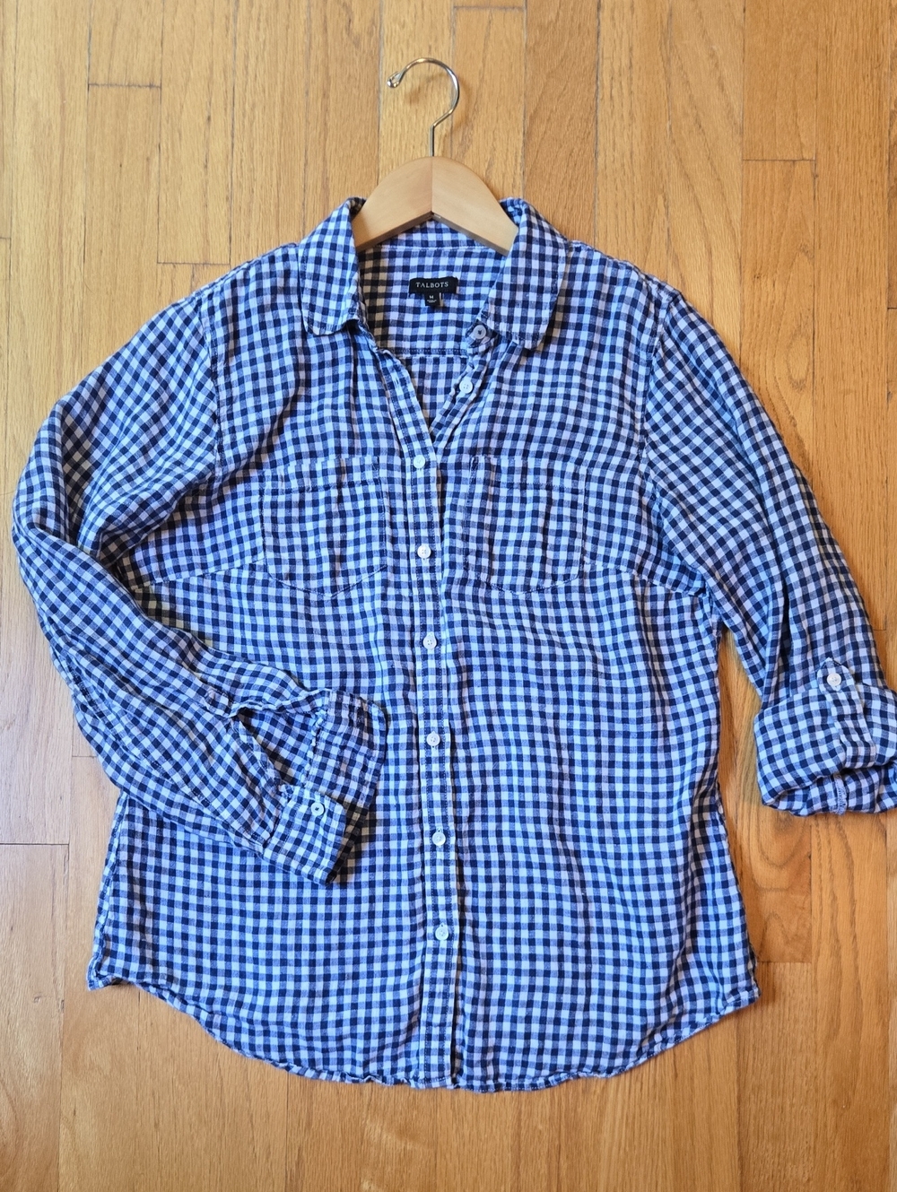 Talbots Linen Button-Down Shirt